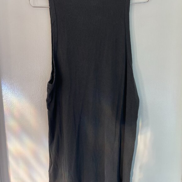 James Perse Ribbed Daily Tank - Carbon Pigment - Size 4/XL - NWT - Picture 5 of 6